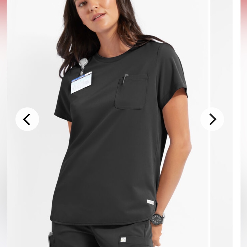 NEW ReSurge Citrine Women's Crew Neck Tuck In / Wear Out Scrub Top Size:3X